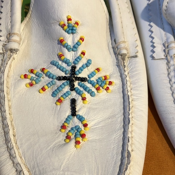 Vintage white moccasins. Rare find - Picture 4 of 4